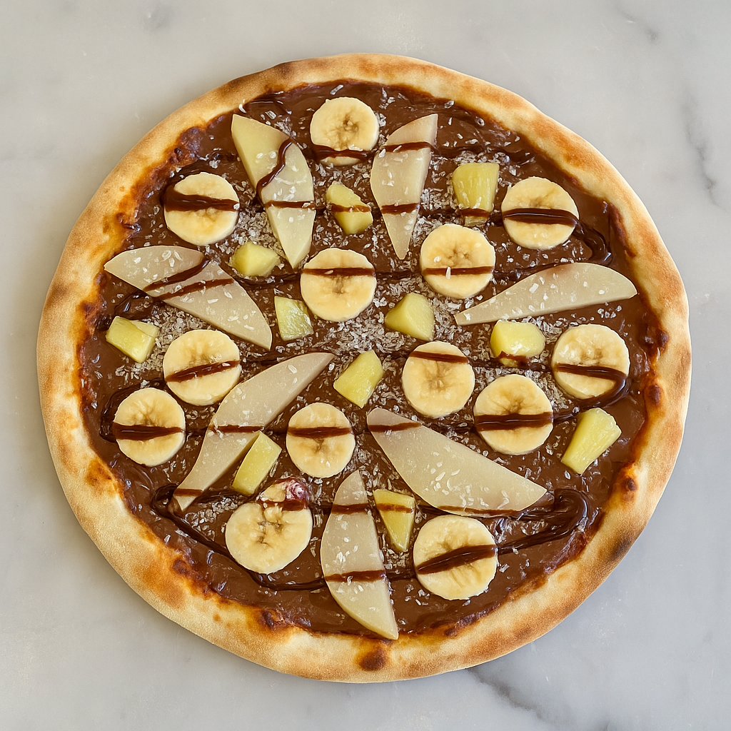 Pizza NutellaPoireBananeAnanas